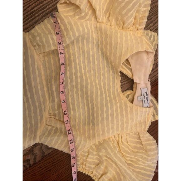 DREAM Sister Jane Sherbet Bow Mini Dress in Yellow size small - Picture 6 of 8